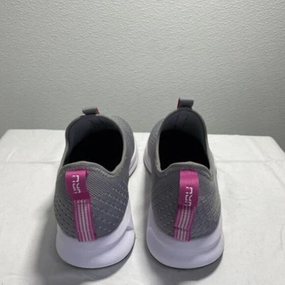 NEW KURU Atom Slip On Grey Pink Mesh Comfort Womens Size 9 Sneaker - Picture 3 of 6